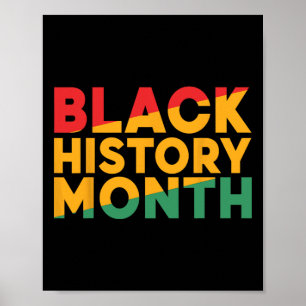 Schwarzer Geschichtsmonat Afroamerikanischer Stolz Poster