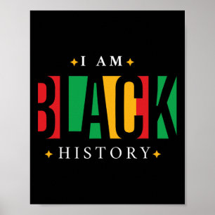 Schwarzer Geschichtsmonat Afroamerikanischer Stolz Poster