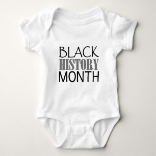 Schwarzer Geschichtsmonat Baby Strampler