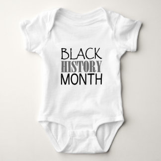 Schwarzer Geschichtsmonat Baby Strampler