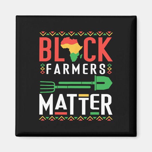 Schwarzer Geschichtsmonat Bauern Problem Afroameri Magnet (Vorne)