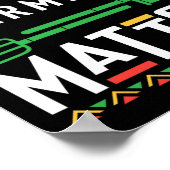 Schwarzer Geschichtsmonat Bauern Problem Afroameri Poster (Ecke)