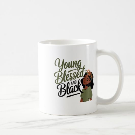Schwarzer Geschichtsmonat Bewusstsein Gesegnet Sch Kaffeetasse (Rechts)