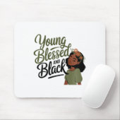 Schwarzer Geschichtsmonat Bewusstsein Gesegnet Sch Mousepad (Mit Mouse)