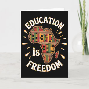 Schwarzer Geschichtsmonat Bildung Freiheit Afroame Karte