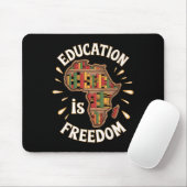 Schwarzer Geschichtsmonat Bildung Freiheit Afroame Mousepad (Mit Mouse)