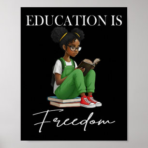 Schwarzer Geschichtsmonat Bildung Ist Freiheit Büc Poster