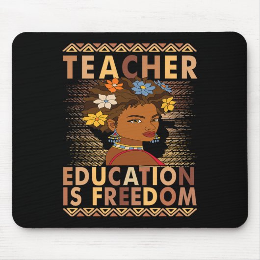 Schwarzer Geschichtsmonat Bildung Ist Freiheit Sch Mousepad (Vorne)