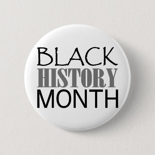 Schwarzer Geschichtsmonat Button (Vorderseite)