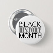 Schwarzer Geschichtsmonat Button (Vorne & Hinten)