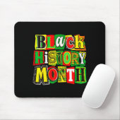Schwarzer Geschichtsmonat Collage lustig afroameri Mousepad (Mit Mouse)