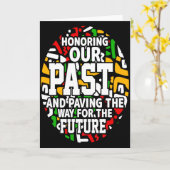 Schwarzer-Geschichtsmonat-Ehrung unserer Vergangen Karte (Gelbe Blume)