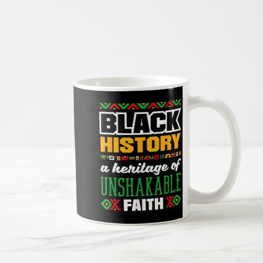 Schwarzer Geschichtsmonat Erbe Glaube Kaffeetasse (Rechts)