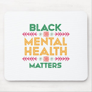Schwarzer Geschichtsmonat für psychische Probleme Mousepad