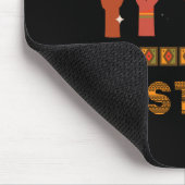 Schwarzer Geschichtsmonat Gebärdensprache Schwarz Mousepad (Ecke)