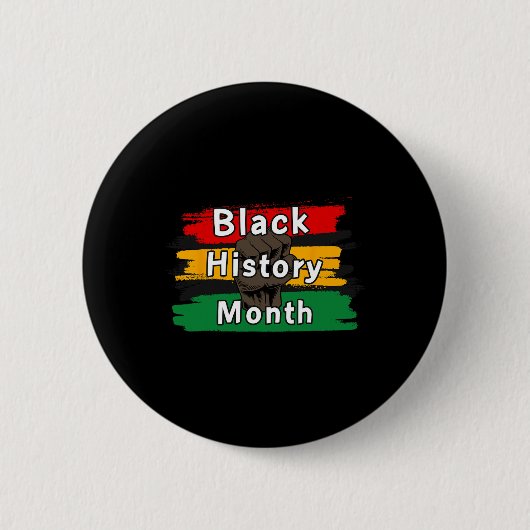 Schwarzer Geschichtsmonat Gemeinsam aufsteigen fei Button (Vorderseite)