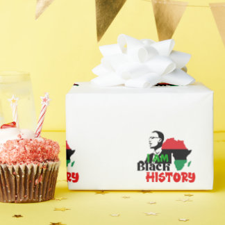 SCHWARZER GESCHICHTSMONAT GESCHENKPAPIER