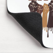 Schwarzer Geschichtsmonat Hände Symbol Afro Motiva Mousepad (Ecke)