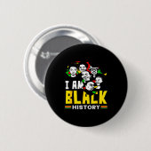 Schwarzer Geschichtsmonat Ich bin schwarze Geschic Button (Vorne & Hinten)