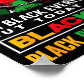 Schwarzer Geschichtsmonat Juneteenth Blackity Poster (Ecke)