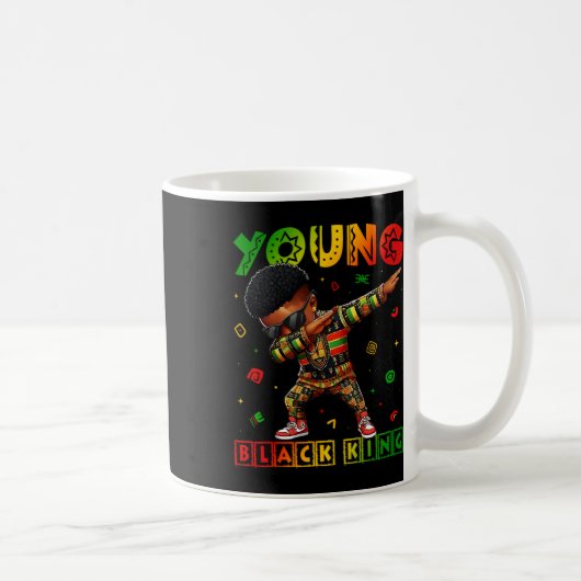 Schwarzer-Geschichtsmonat Junger Schwarzer König A Kaffeetasse (Rechts)