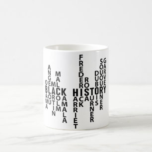 Schwarzer Geschichtsmonat Kaffeetasse
