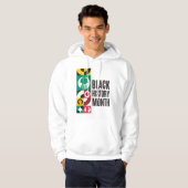 Schwarzer-Geschichtsmonat-Kapuzenpullover Hoodie (Vorne ganz)