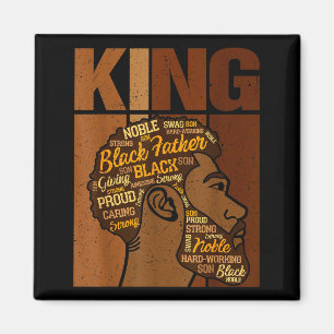 Schwarzer Geschichtsmonat König Afrikaner Melanin  Magnet