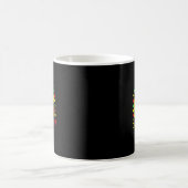 Schwarzer Geschichtsmonat Leopard Regenbogen Afroa Kaffeetasse (Mittel)