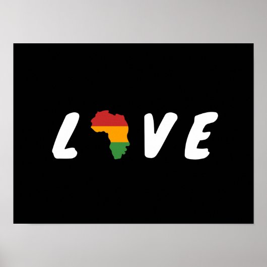Schwarzer Geschichtsmonat Liebe Poster (Vorne)