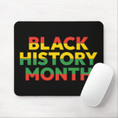 Schwarzer-Geschichtsmonat-Mauspad Mousepad (Mit Mouse)