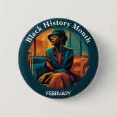 Schwarzer Geschichtsmonat Montgomery Bus Boykott P Button (Vorderseite)