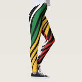 Schwarzer Geschichtsmonat Muster  Leggings (Rechts)