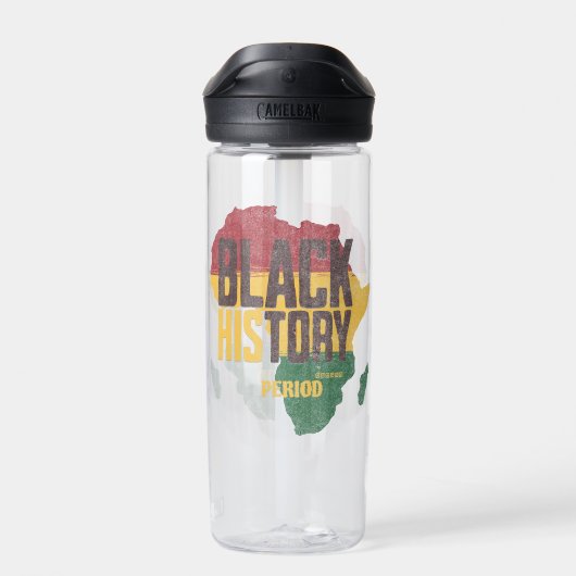 Schwarzer Geschichtsmonat  Panafrikanisch für Stud Trinkflasche (Rückseite)