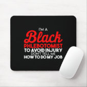 Schwarzer Geschichtsmonat Phlebotomist Flagge Afri Mousepad (Mit Mouse)
