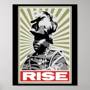 Schwarzer Geschichtsmonat - Rise Afrozentrisch Poster