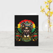 Schwarzer Geschichtsmonat Schwarze Führer Afroamer Karte (Gelbe Blume)