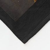 Schwarzer Geschichtsmonat Schwarze Mona Lisa Afroa Fleecedecke (Ecke)