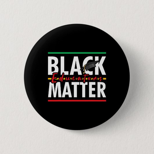Schwarzer Geschichtsmonat Schwarze Pädagogen Probl Button (Vorderseite)
