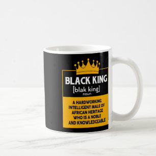 Schwarzer Geschichtsmonat Schwarzer König für afri Kaffeetasse