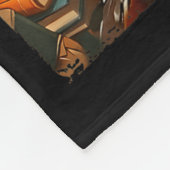 Schwarzer Geschichtsmonat Schwarzes Afro-Mädchen F Fleecedecke (Ecke)