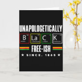 Schwarzer Geschichtsmonat Schwarzes Chemisches Per Karte (Gelbe Blume)