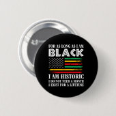 Schwarzer Geschichtsmonat Solange ich schwarz bin, Button (Vorne & Hinten)