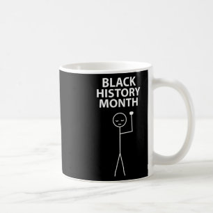 Schwarzer-Geschichtsmonat-Stick-Figur-Stickman-erh Kaffeetasse
