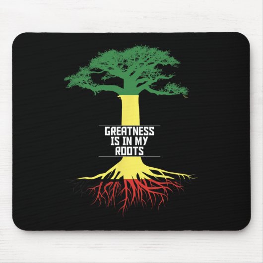 Schwarzer Geschichtsmonat Stolz Afroamerikanische Mousepad (Vorne)