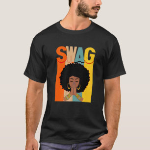 Schwarzer Geschichtsmonat Swag Vintage Melanin Afr T-Shirt