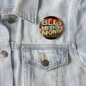 Schwarzer Geschichtsmonats-Knopf Button (Beispiel)
