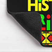 Schwarzer Geschichtsprinz Melanin Junge Sohn Bruh Mousepad (Ecke)