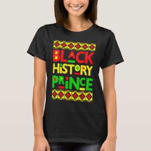 Schwarzer Geschichtsprinz Melanin Junge Sohn Bruh T-Shirt
