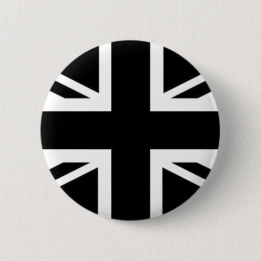 Schwarzer Gewerkschafts-Jack-britische (BRITISCHE) Button (Vorderseite)